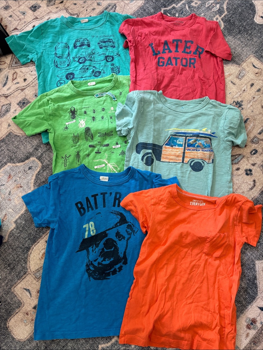 Crewcuts super soft tee collection! Size 8